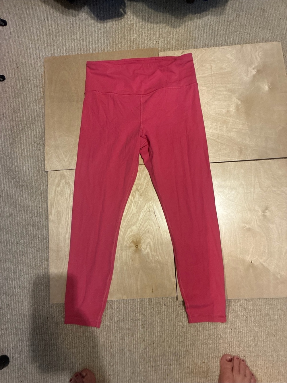 Athleta Womens Bubblegum Pink Ultra High-Rise Elation 7/8 Tight Leggings Med